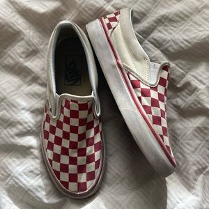 Red checkered vans